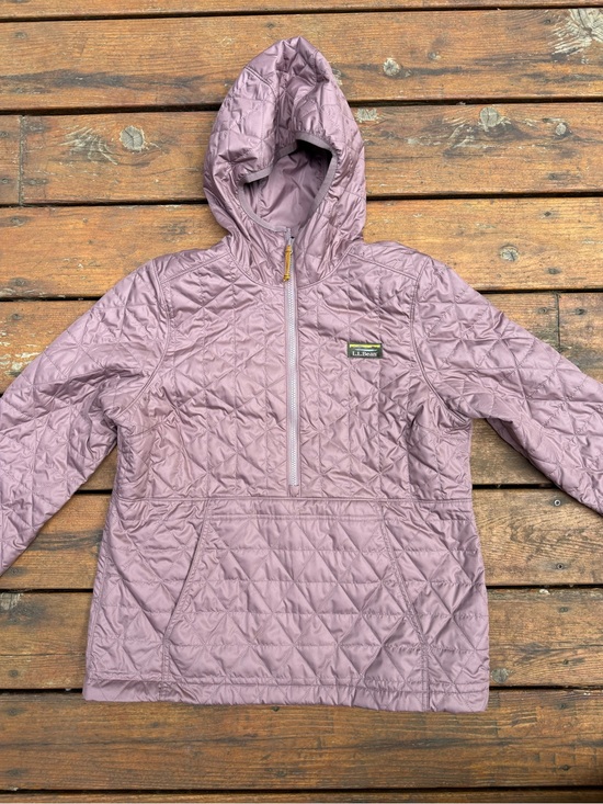 L.L. Bean Jackets & Blazers - L.L. Bean womens Quilted Hooded Pullover Jacket - Dusty Mauve